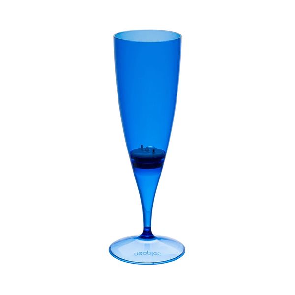 Taça Champagne Neoplas Led Azul Neon 160ml Taça Champagne Neoplas Led Azul Neon 160ml