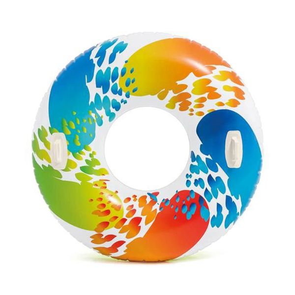 Boia Colorida Circular Intex Gigante 122cm