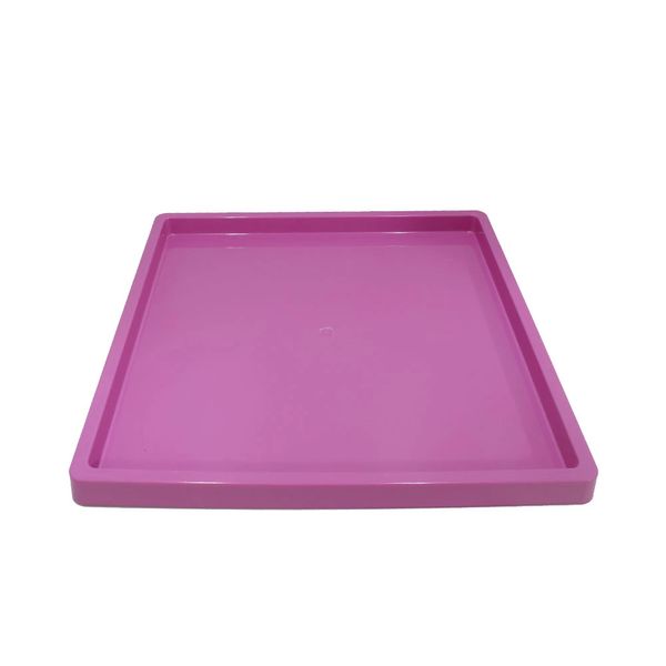 Bandeja Quadrada Produfest Rosa Bebê 30cm