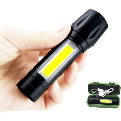 Mini Lanterna Led Tática DK Potente 3 Modos Recarregável Camping Lampião