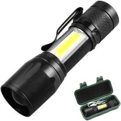 Mini Lanterna Led Tática DK Potente 3 Modos Recarregável Camping Lampião