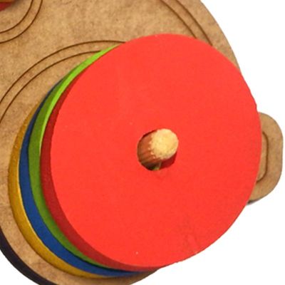 Carro Pedagógico Prancha de Seleção Formas Geométricas Madeira Colorido 83422 Maninho Artesanatos