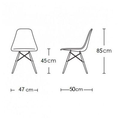 Conjunto De Mesa De Jantar Eames Eiffel Quadrada 90cm Tampo De Madeira Branco Com 4 Cadeiras Brancas