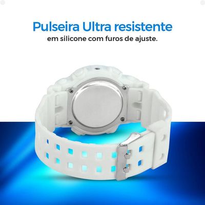 Relogio Menino Criança Infantil Digital Silicone + Caixa Azul Bebe Original Qualidade Premium Data