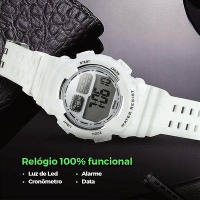 Relogio Menino Criança Infantil Digital Silicone + Caixa Azul Bebe Original Qualidade Premium Data