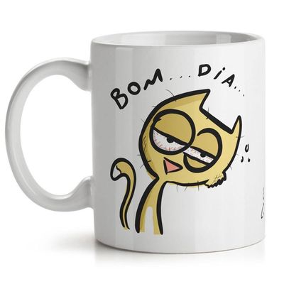 Caneca Usq Cães E Gatos Bom Dia