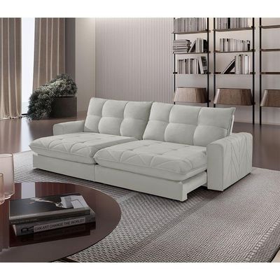 Sofá Firenze Veludo 02 Módulos De 80cm B25cm Meu Sofá Online B026 Veludo Prata