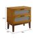 Mesa De Cabeceira 2 Gavetas Santorini Nature 60 Cm Com Tela Indiana - Bege