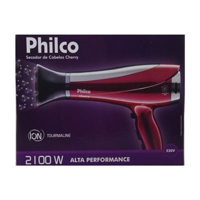 Secador de Cabelo Philco Cherry Vermelho - 2100W