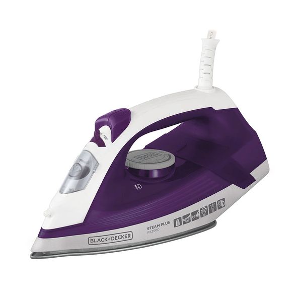 Ferro de Passar Roupa a Vapor Black and Decker Ceramic Gliss FX2500 Roxo - 220V Ferro de Passar Roupa a Vapor Black and Decker Ceramic Gliss FX2500 Roxo - 220V