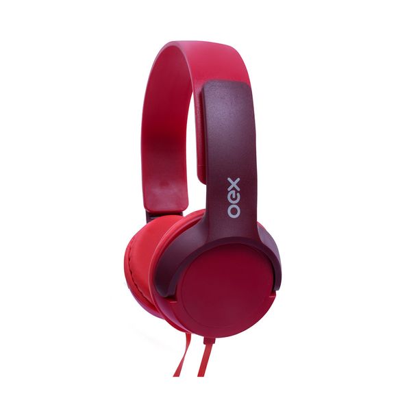 Headphone Kids Oex Teen HP303 com Microfone com 1.2m Vermelho