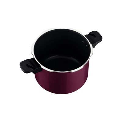 Panela de Pressão Tramontina Torino 4,5 Litros 20 cm Vermelho em Alumínio com Revestimento Cerâmico Fundo de Indução
