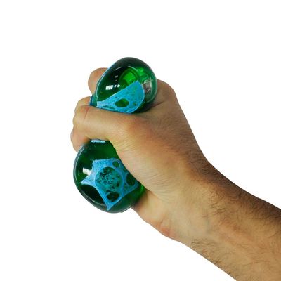 Mini Bola Squish Mania Flash Vulcão Com Luz - Dm Toys 6424