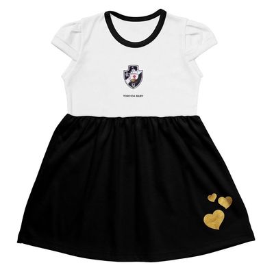 Vestido Infantil Vasco Canelado Torcida Baby Tam 8