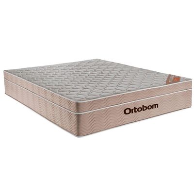 Cama Box Baú Marrom E Colchão Airtech Springpocket Molas Ensacadas Queen Ortobom