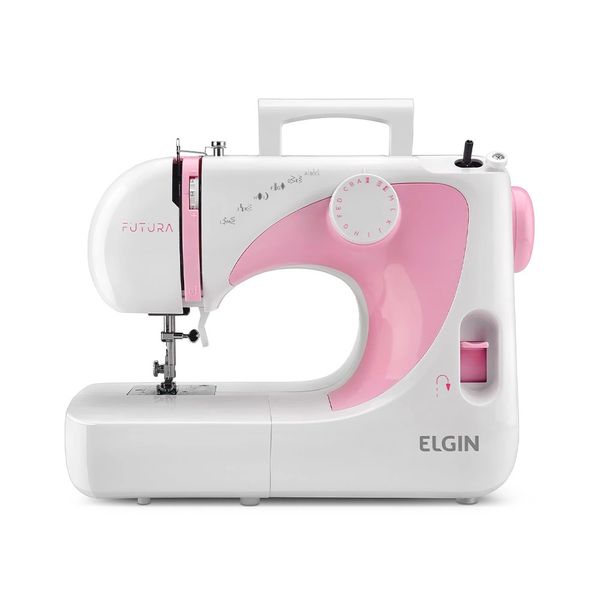 Máquina de Costura Elgin Manual Portátil Elétrica - 127V Doméstica