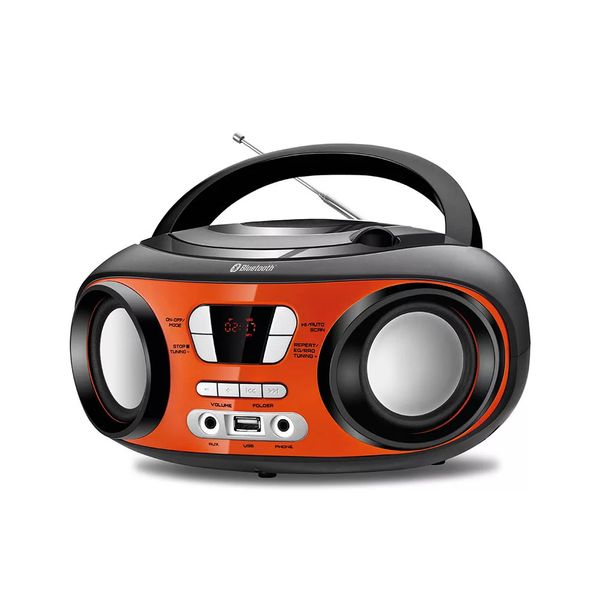 Rádio Portátil Mondial Boombox BX18 Up Orange USB/Bluetooth - Bivolt