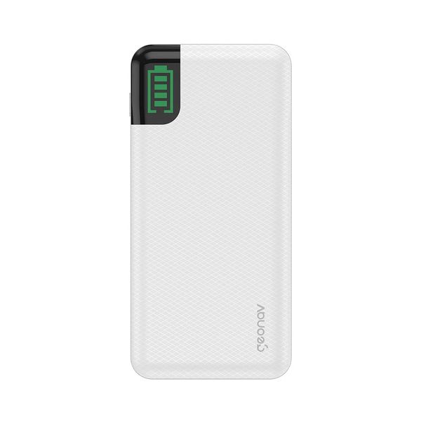 Carregador Portátil com Saídas USB e USB-C 20.000mAh Geonav Branco