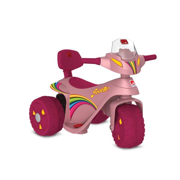 Scooter Bandeirante Elétrica 6 Volts Rosa