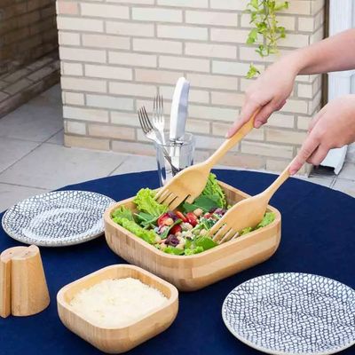 Pegador de Saladas Oikos Mãozinha de Bambu