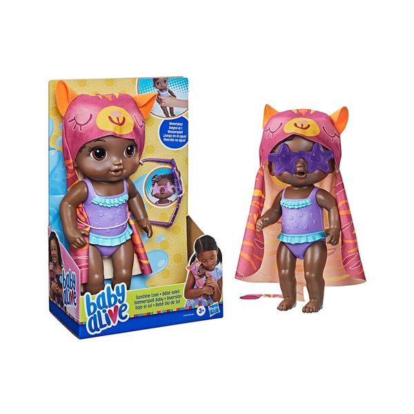 Boneca Baby Alive Dia De Sol Negra