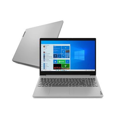 Notebook Lenovo Idepad Intel Core i3 10110U 4GB 1TB Tela 15,6" Windows 10 Prata