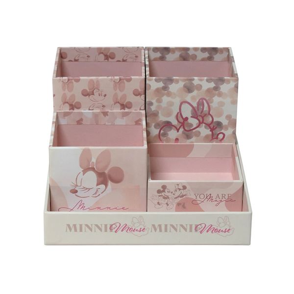 Kit Organizador de Mesa Dac Cartonado Disney Minnie com 05 Peças