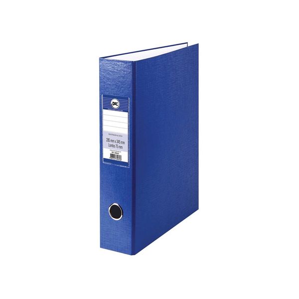 Pasta Registradora Dac Modelo AZ Ofício com Lombo 75mm Azul Pasta Registradora Dac Modelo AZ Ofício com Lombo 75mm Azul