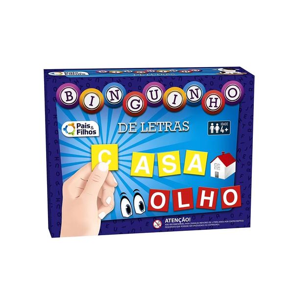 Binguinho de Letras Escolar Pais e Filhos