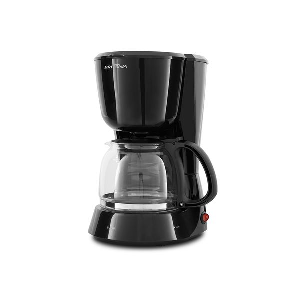 Cafeteira Elétrica Britânia BCF18 Inox Preta 18 Xícaras - 127V