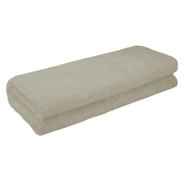 Toalha de Banho Camesa Polo 100% Algodão Bege 1 Peça