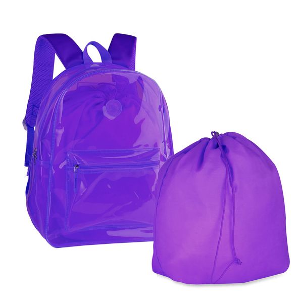 Mochila Teen Clio Style Neon Transparente com Sacola de Proteção Interna CG3224 14