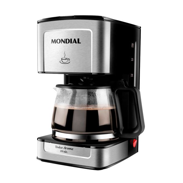 Cafeteira Elétrica Dolce Arome Mondial C-43-20X-SI 550W Preta 20 Xícaras - 220V