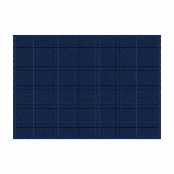 Toalha de Piso Santista Square Antiderrapante Algodão 50x80cm Azul Marinho