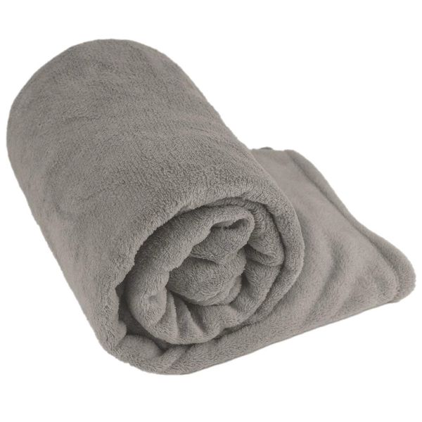 Manta Cobertor Solteiro Flannel/Sherpa Andreza Dupla Face Bege
