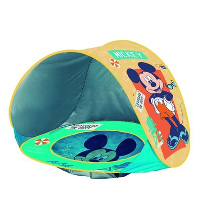Piscina de Praia Infantil Zippy Toys com Cobertura UV Mickey