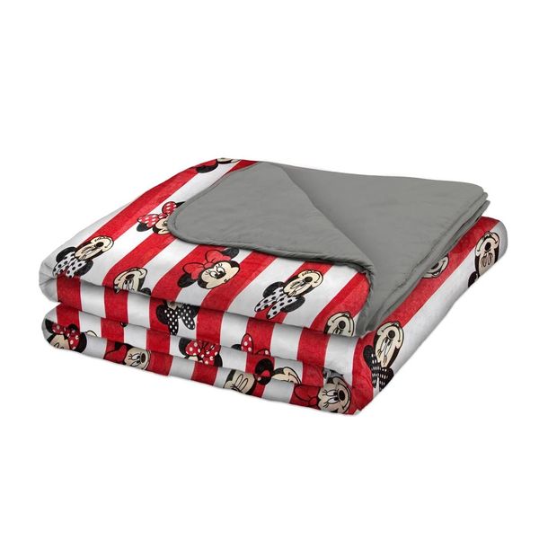 Edredom Casal Portallar Disney Doce Vida Minnie Poá em Malha Vermelho Edredom Casal Portallar Disney Doce Vida Minnie Poá em Malha Vermelho