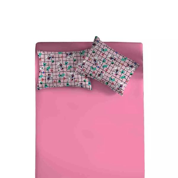 Jogo de Cama Queen Casal Portallar em Malha Disney Doce Vida Minnie Lhama com 3 Peças Jogo de Cama Queen Casal Portallar em Malha Disney Doce Vida Minnie Lhama com 3 Peças