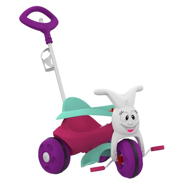 Triciclo Infantil Passeio e Pedal Europa Bandeirante Rosa