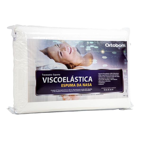 Travesseiro Ortobom Viscoelástico Slim Travesseiro Ortobom Viscoelástico Slim