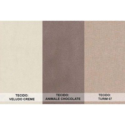 Kit 4 Cadeiras De Cozinha Londrina 4 Un Capuccino Suede Creme Rufato