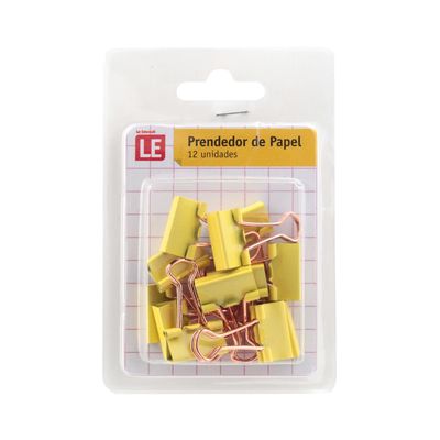 Binder Clip Le Rosé 19mm com 12 Unidades
