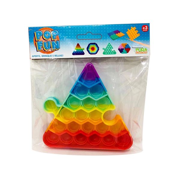 Pop It Fun Yestoys Triângulo Arco-Irís de Encaixar