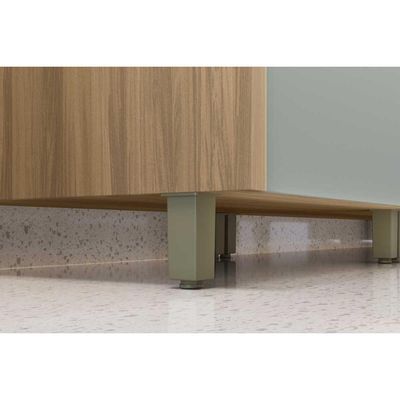 Cozinha Completa 5 Peças Rainha Gourmet 2 Aéreos 2 Balcões 1 Paneleiro C5p33 Nature Verde