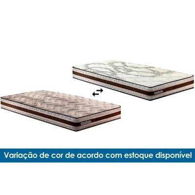 Conjunto Box King: Colchão Anatômico Paropas Resiste Double Face Ag D45 + Base Crc Suede Brown (193x203)