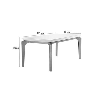 Conjunto Mesa De Cozinha Londrina Tampo Madeirado Com Vidro 120x80cm E 4 Cadeiras Jade Capuccino Suede Creme Rufato