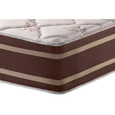 Conjunto Box Casal: Colchão Molas Superlastic Duo Sono + Base Crc Suede Brown (138x188)