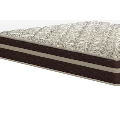Cama Box Baú Casal: Colchão Ortopédico Probel Wood Guarda Costa Brown + Base Crc Suede Brown (138x188)