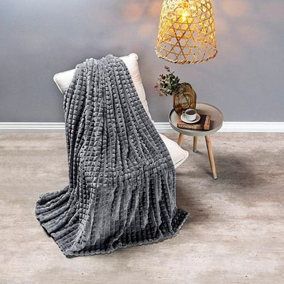 Cobertor Queen Willow Manta Flannel Ultrasoft Gris