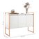 Buffet Aparador Industrial 3 Portas Porto - Branco Cobre Branco Cobre